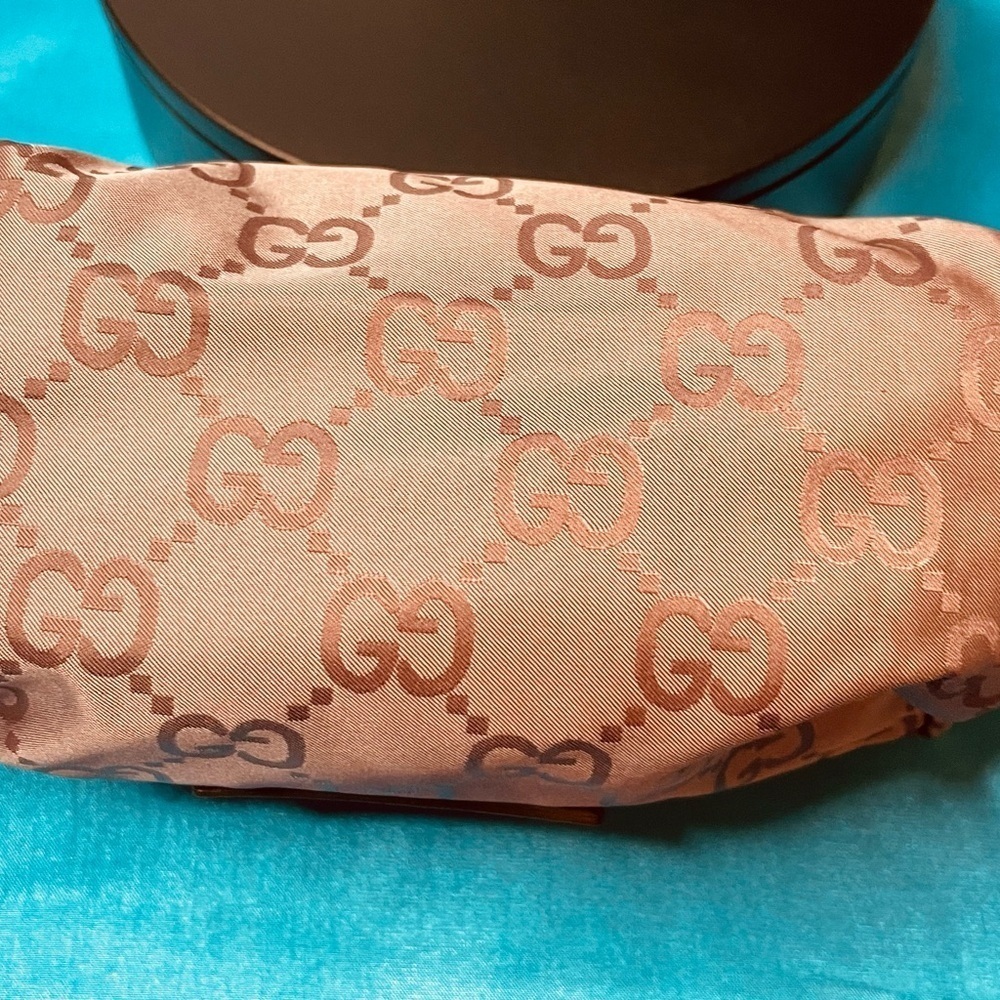 Gucci Logo Nylon and Textile Extra Bag EUC 6”x 4” - Picture 4 of 10